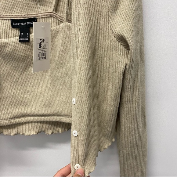 ✨NEW✨ 3-PIECE MATCHING SET, BEIGE, COZY, WIDE LEG PANT - Picture 5 of 14